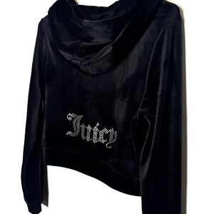 Juicy Couture velour zip-up sweatshirt, size L